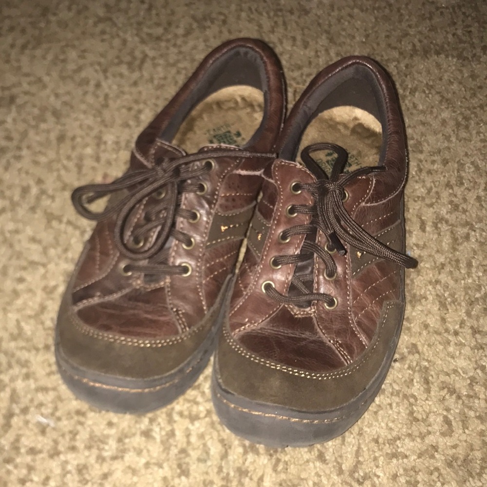 Earth Origins Katherine Leather Tennis Shoes Sz8 Gem